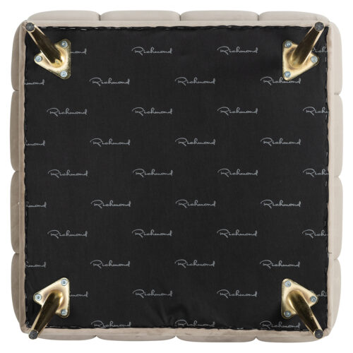 Hocker Huxley Velvet - Khaki - Afbeelding 3