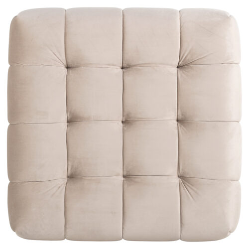 Hocker Huxley Velvet - Khaki - Afbeelding 4