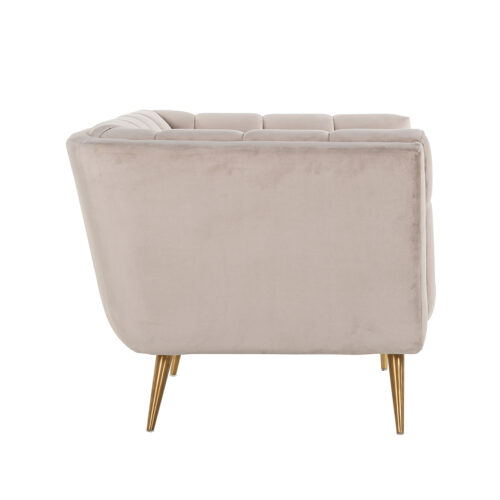 Fauteuil Huxley Velvet - Khaki - Afbeelding 2