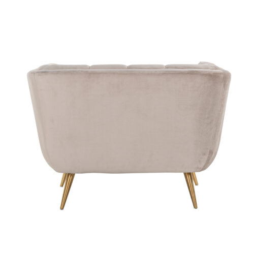 Fauteuil Huxley Velvet - Khaki - Afbeelding 3