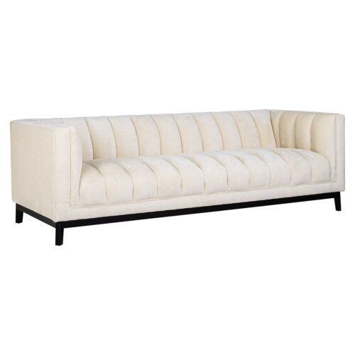 Bank Beaudy  Chenille - Wit