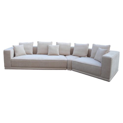 4-zits Bank Lusso Chenille - Beige