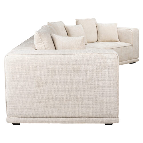 4-zits Bank Lusso Chenille - Beige - Afbeelding 2