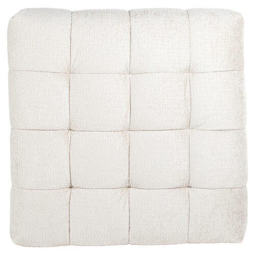 Hocker Merrol Chenille - Crème - Afbeelding 3