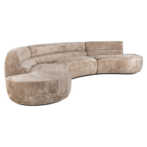 Organische Bank Colby Chenille 360cm - Naturel - Afbeelding 4
