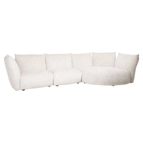 3-zits Loungebank Loyd Chenille - Crème