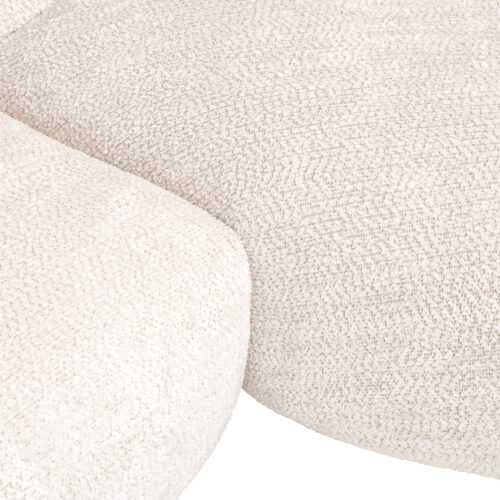 3-zits Loungebank Loyd Chenille - Crème - Afbeelding 7