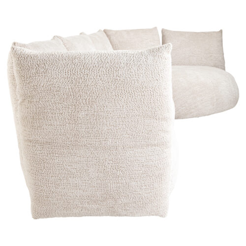 3-zits Loungebank Loyd Chenille - Crème - Afbeelding 2