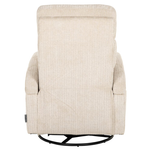 Verstelbare Draaifauteuil Denvi Chenille - Beige - Afbeelding 3