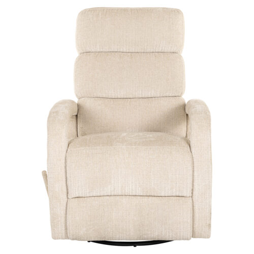 Verstelbare Draaifauteuil Denvi Chenille - Beige - Afbeelding 5