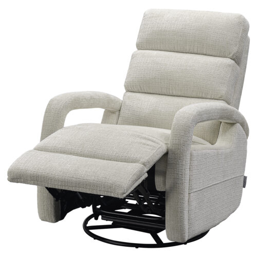 Verstelbare Draaifauteuil Denvi Chenille - Beige - Afbeelding 7