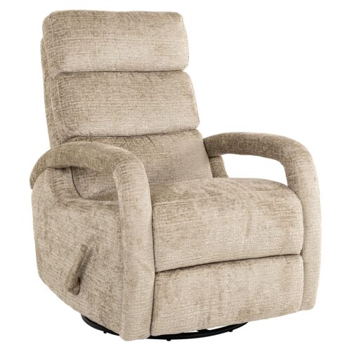 Verstelbare Draaifauteuil Denvi Chenille - Desert