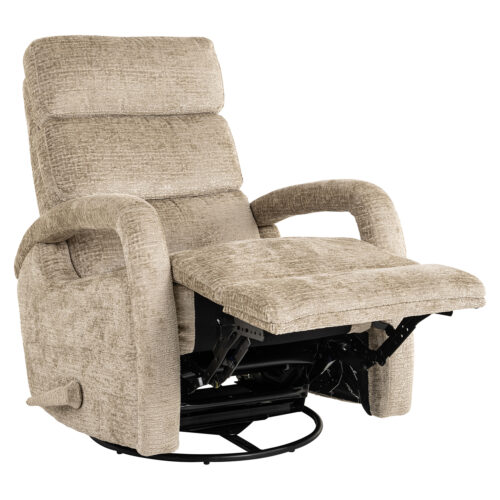 Verstelbare Draaifauteuil Denvi Chenille - Desert - Afbeelding 4