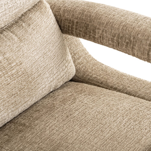 Verstelbare Draaifauteuil Denvi Chenille - Desert - Afbeelding 9