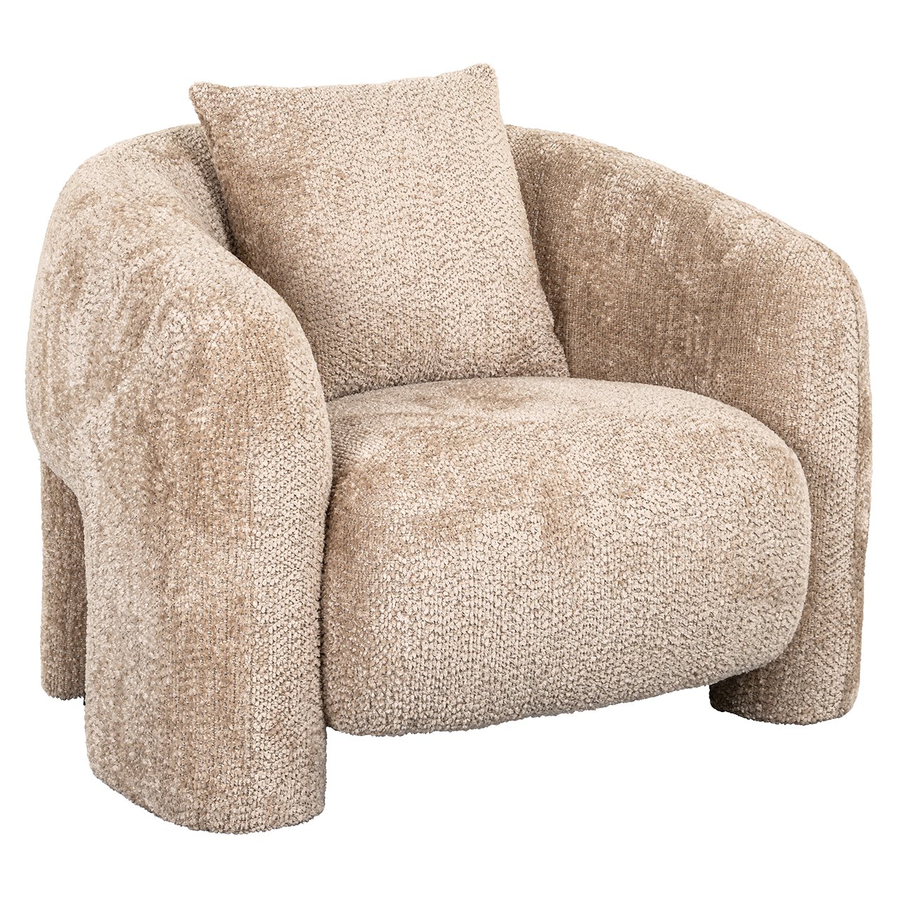 Fauteuil Milania Chenille Beige