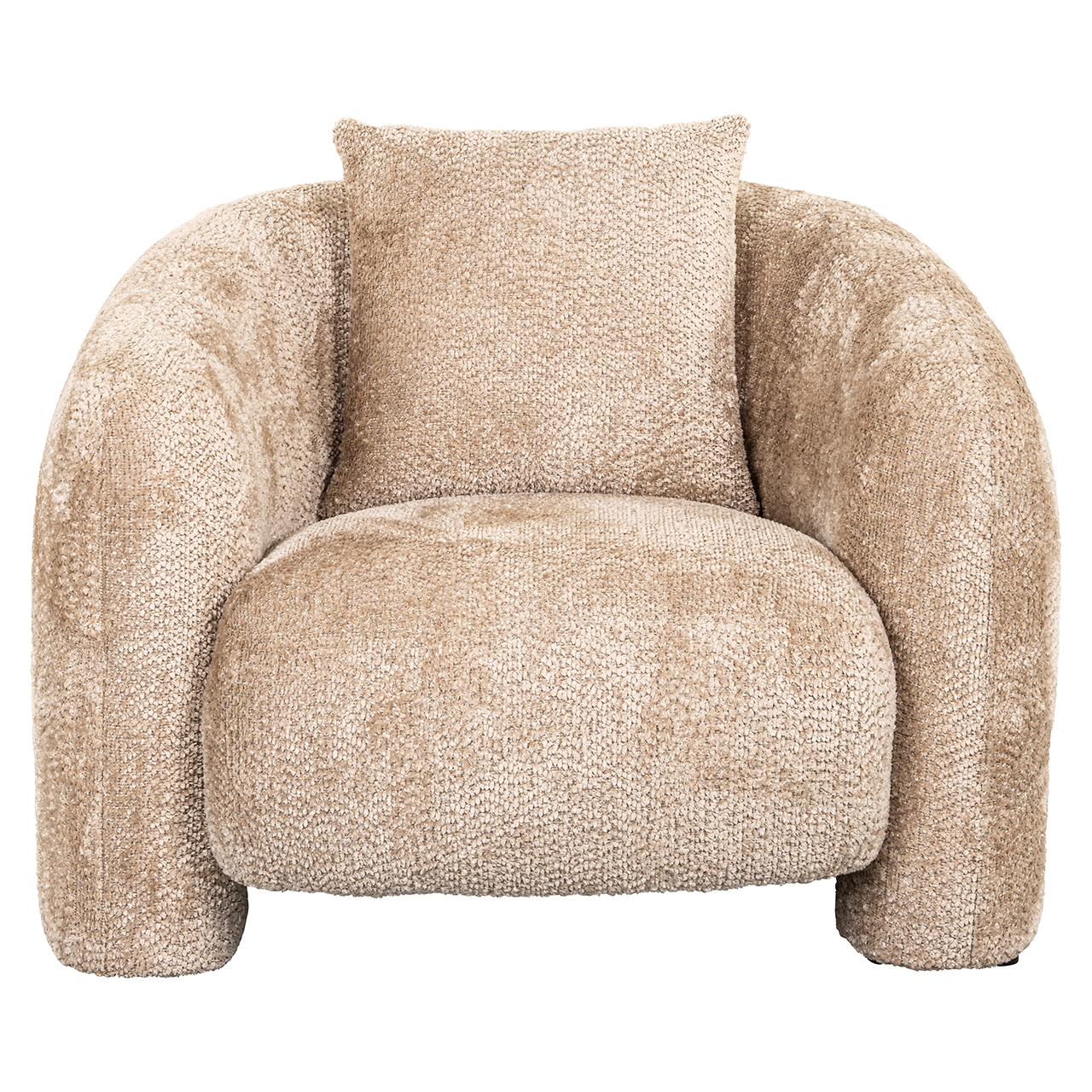 Fauteuil Milania Chenille Beige - Afbeelding 4