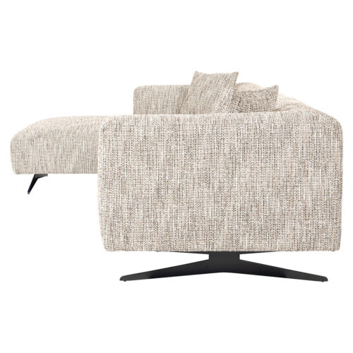 3-zits Loungebank Hoxton Links Chenille - Naturel - Afbeelding 2