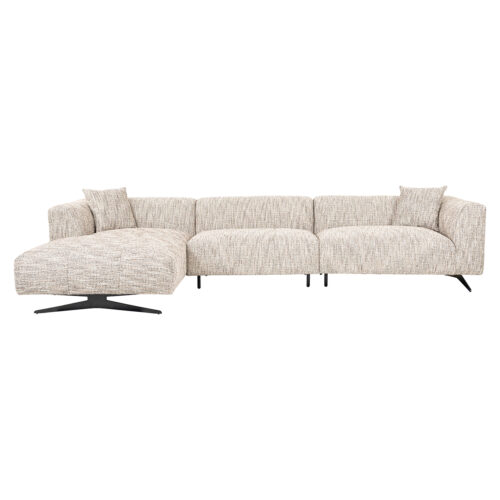3-zits Loungebank Hoxton Links Chenille - Naturel - Afbeelding 4