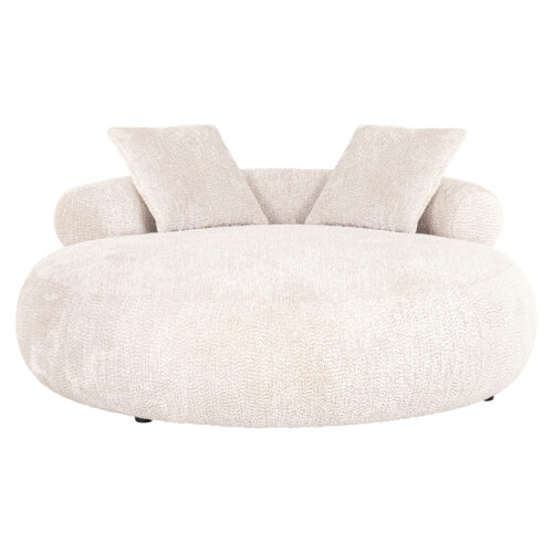 Daybed Tivola Chenille, kleur Crème - Afbeelding 4