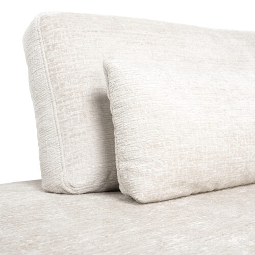 3-zits Hoekbank Lund Chenille - Crème - Afbeelding 8
