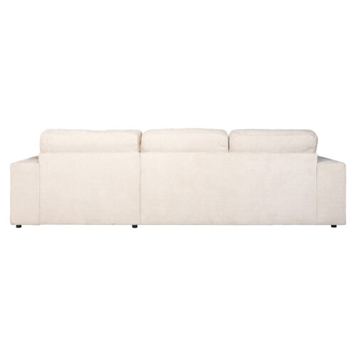2,5-zits Loungebank Santos Rechts Chenille - Beige - Afbeelding 3