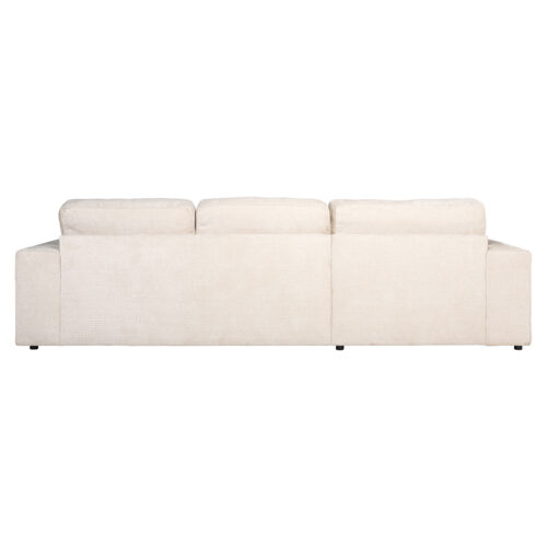 2,5-zits Loungebank Santos Links Chenille - Beige - Afbeelding 3