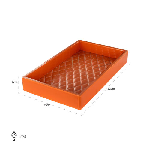 Dienblad Jelissa 51 x 30cm kleur Oranje - Afbeelding 4
