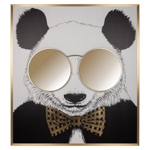 Wall Art Shiny Panda 130 x 118cm