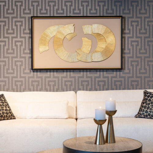 Wall Art Eden 145 x 85cm kleur goud - Afbeelding 4