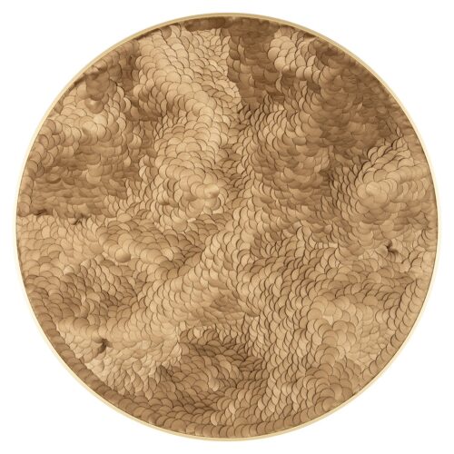 Ronde Wall Art Bloom Ø110cm kleur Goud