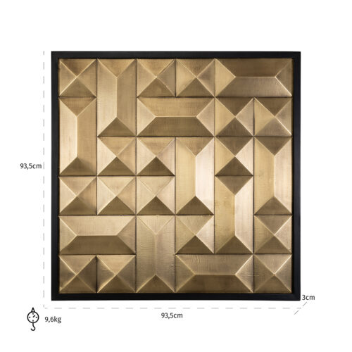 Wall Art Tetro Brass - Afbeelding 3