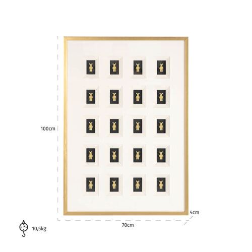 Wall Art Block 3D 100 x 70cm - Afbeelding 3