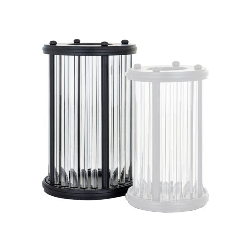 Windlicht Faey zwart groot (Black) - Afbeelding 3