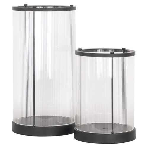 Windlicht Dayene groot (Black) - Afbeelding 2
