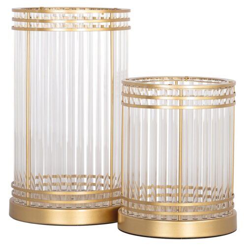 Windlicht Dyara klein (Gold) - Afbeelding 2