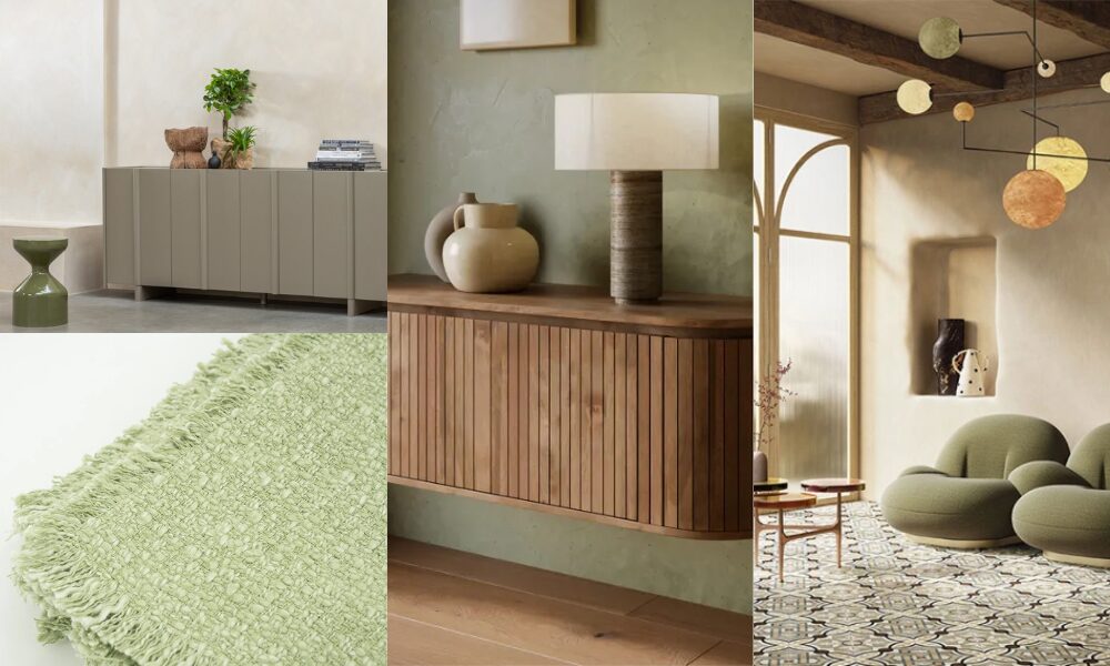warm japandi groen interieur