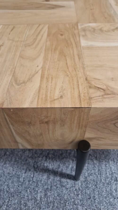 Salontafel Blocks Acaciahout Set van 2 stuks Showmodel - Afbeelding 4