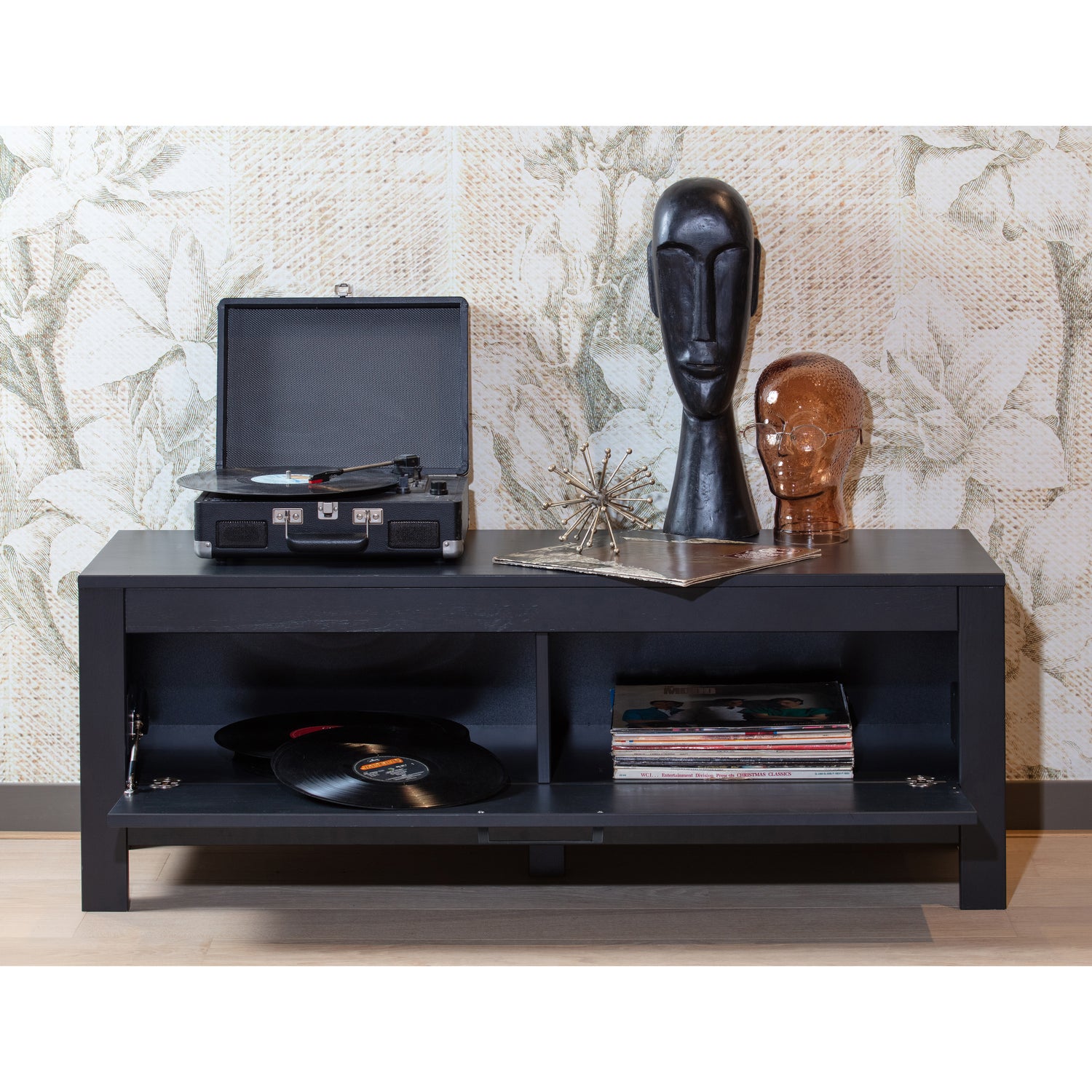 TV-meubel Bonk Grenen 120cm - Zwart - Afbeelding 3