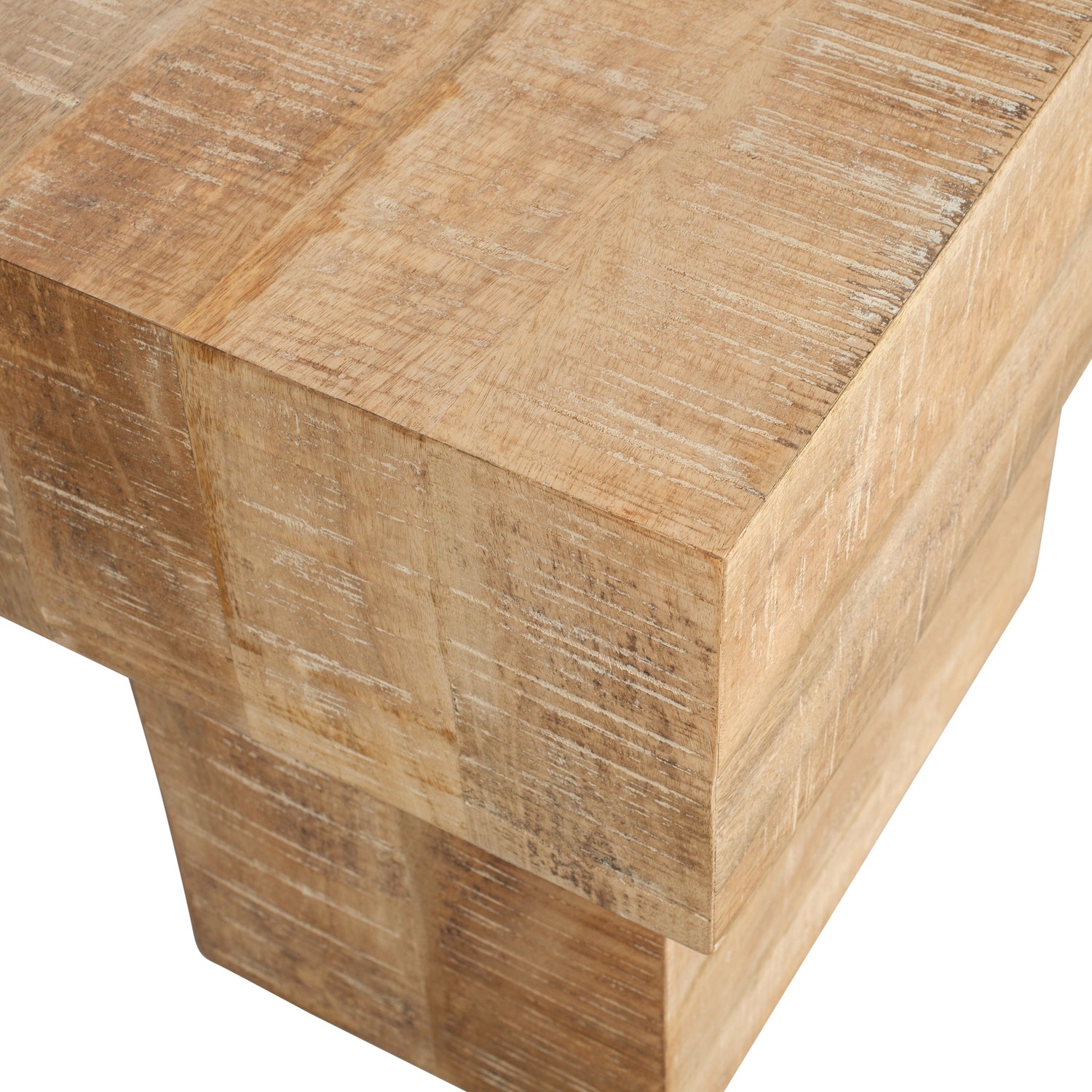 Balk too salontafel hout naturel - Afbeelding 6