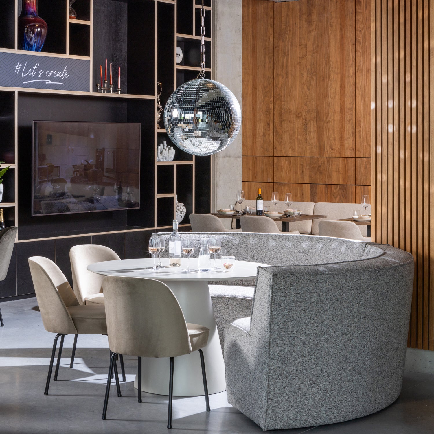 Ronde Eettafel Jorre 120cm - antique beige - Afbeelding 5