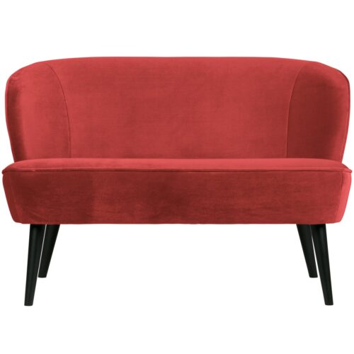Bankje Sara Velvet - Raspberry - Afbeelding 2