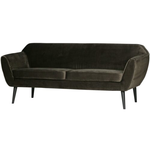 Rocco sofa 187 cm fluweel warm groen - Afbeelding 3