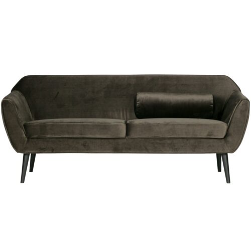 Rocco sofa 187 cm fluweel warm groen - Afbeelding 6