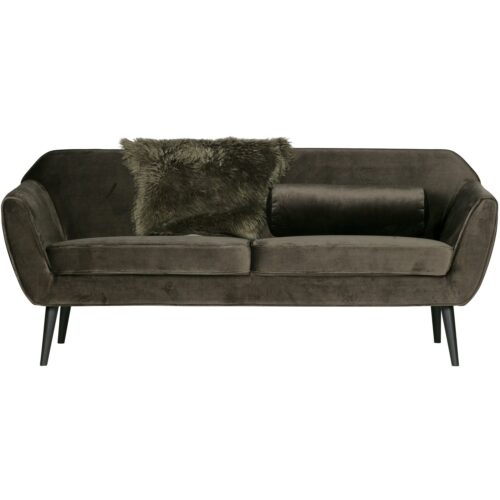 Rocco sofa 187 cm fluweel warm groen - Afbeelding 7