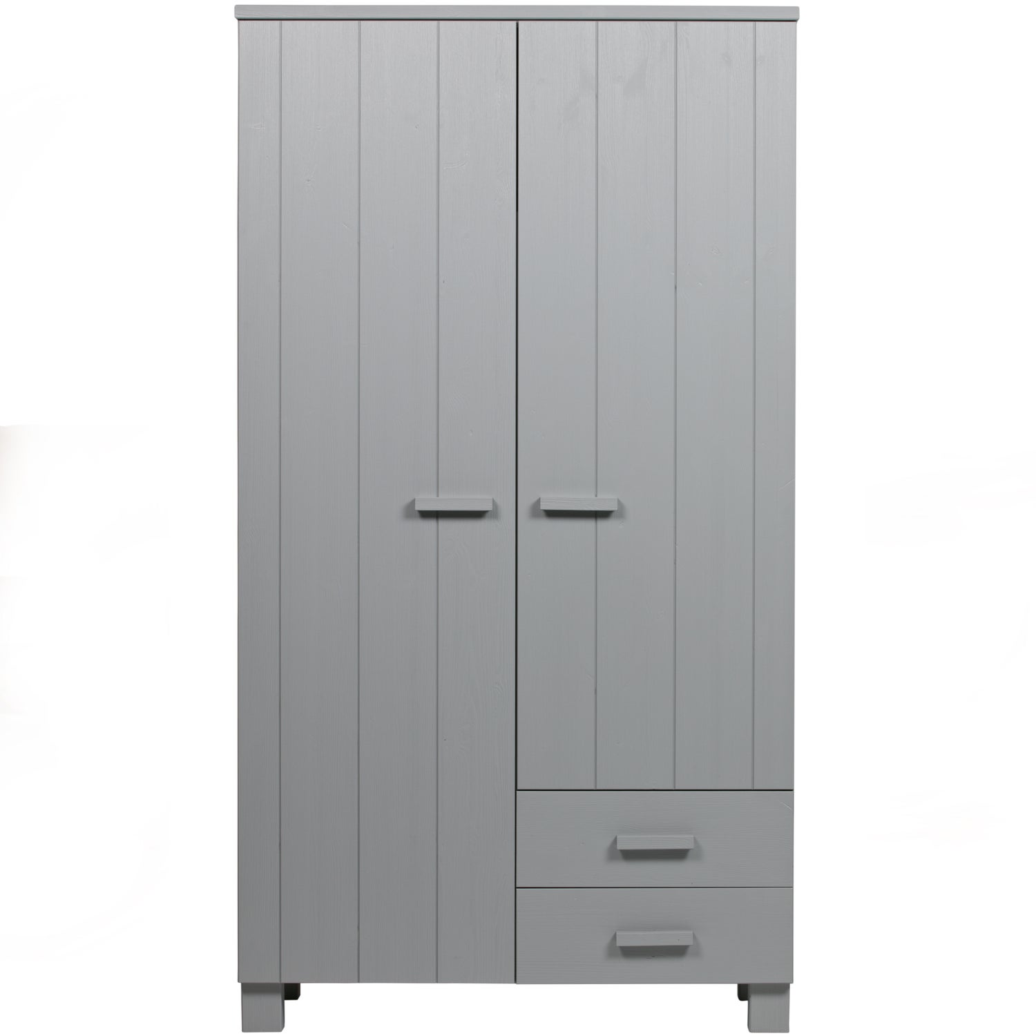 Kledingkast Dennis 2-deurs en 2 lade - Beton Grijs