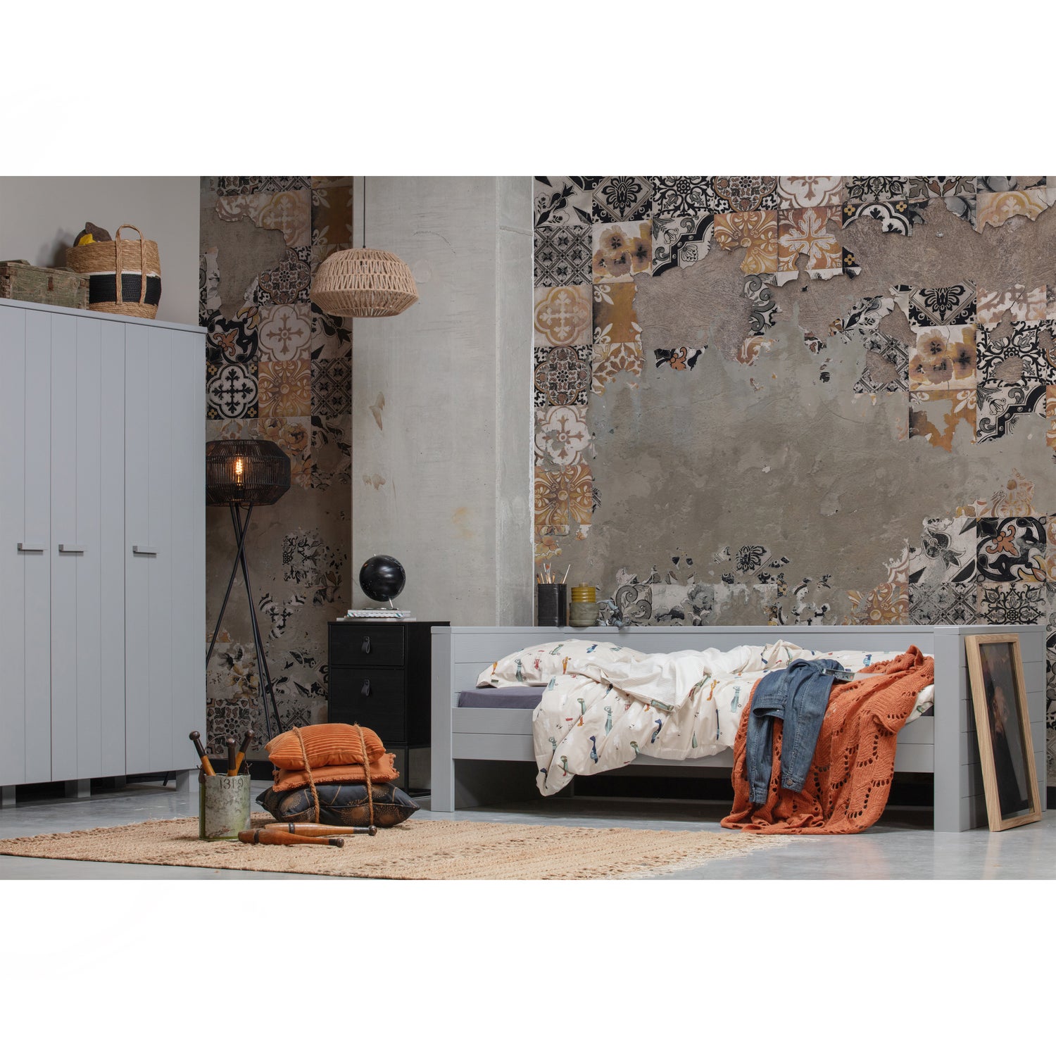 Nachtkastje Zola kleur Zwart - Afbeelding 2