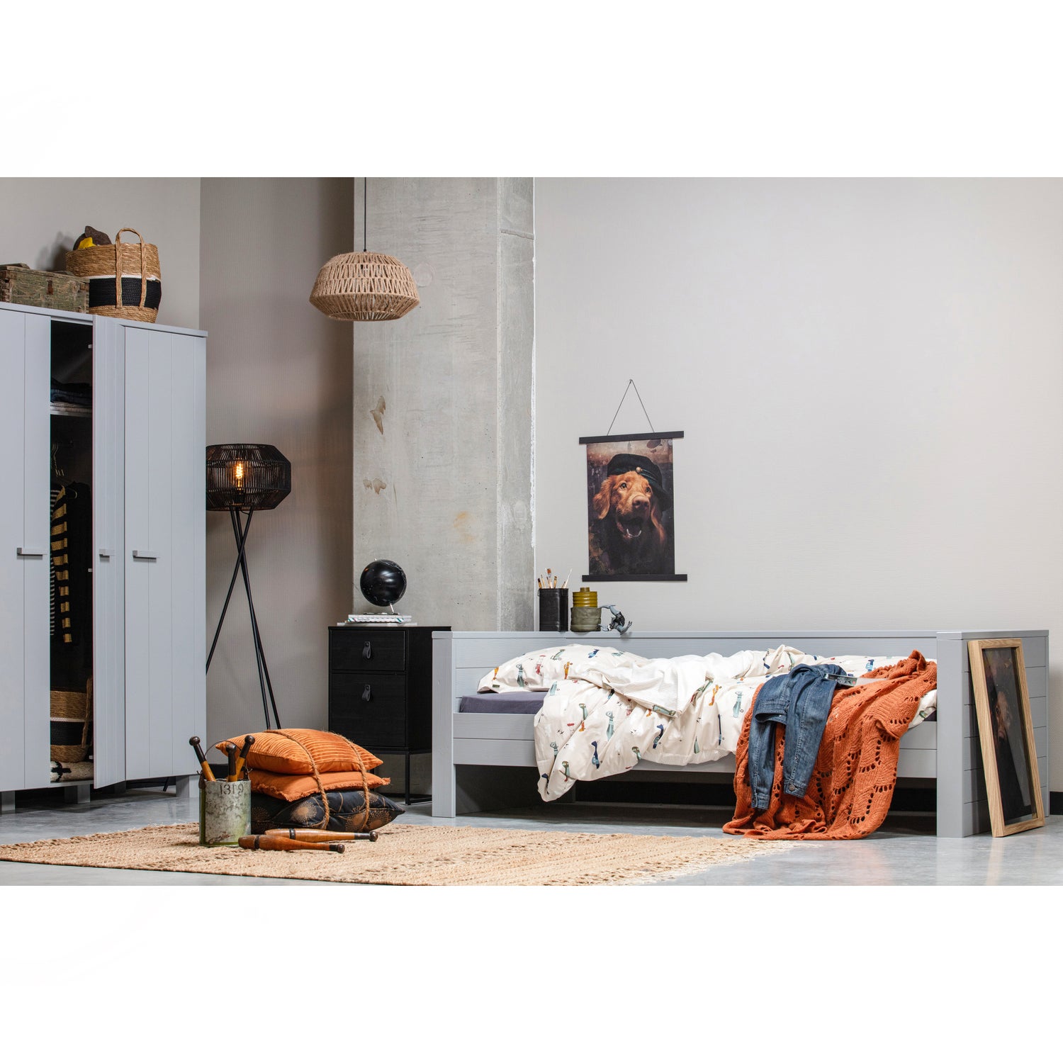 Nachtkastje Zola kleur Zwart - Afbeelding 3