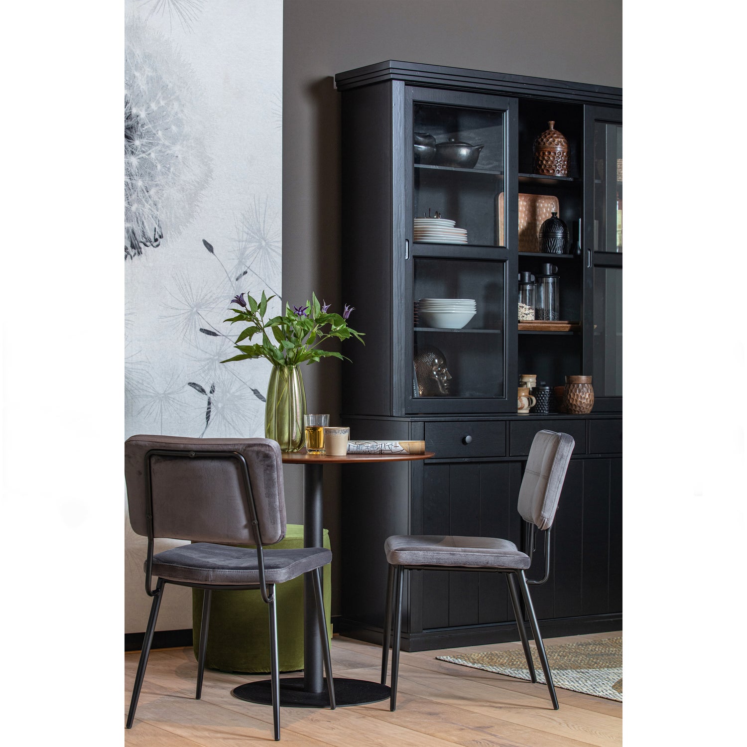 Vitrinekast Lagos - Zwart - Afbeelding 3