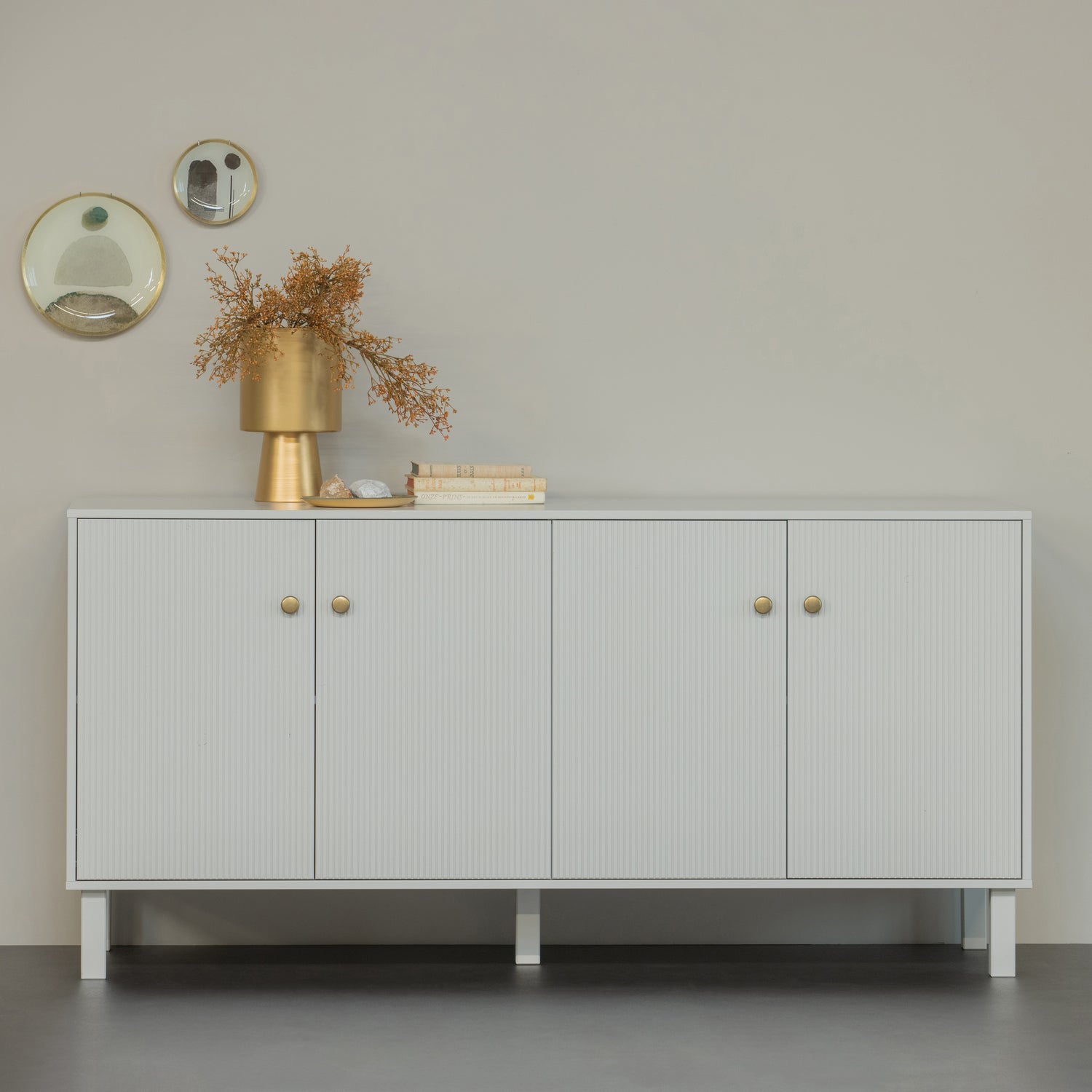 Dressoir Madu 160cm, kleur Wolkengrijs - Afbeelding 2
