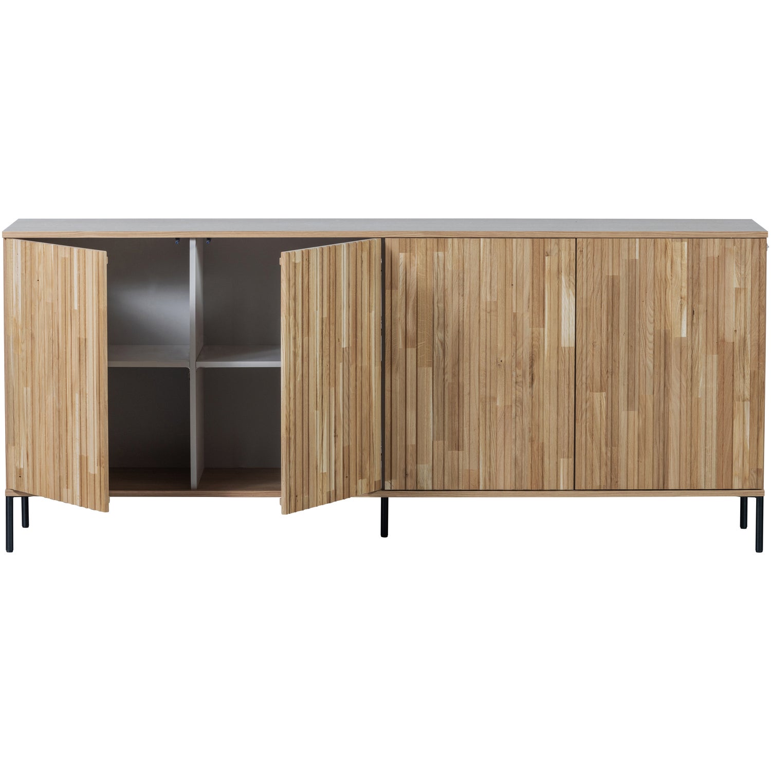 Dressoir New Gravure 200cm - Naturel - Afbeelding 5